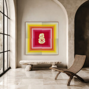 Tiki'd Pink in contemporary setting